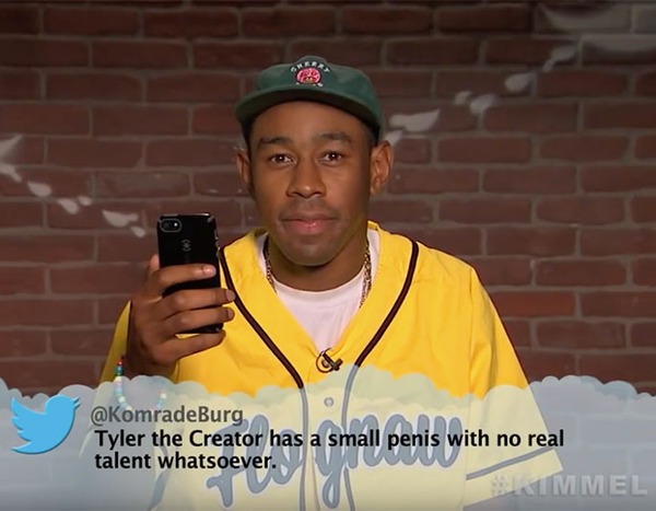Tyler the Creator from Celebrity Mean Tweets From Jimmy Kimmel Live